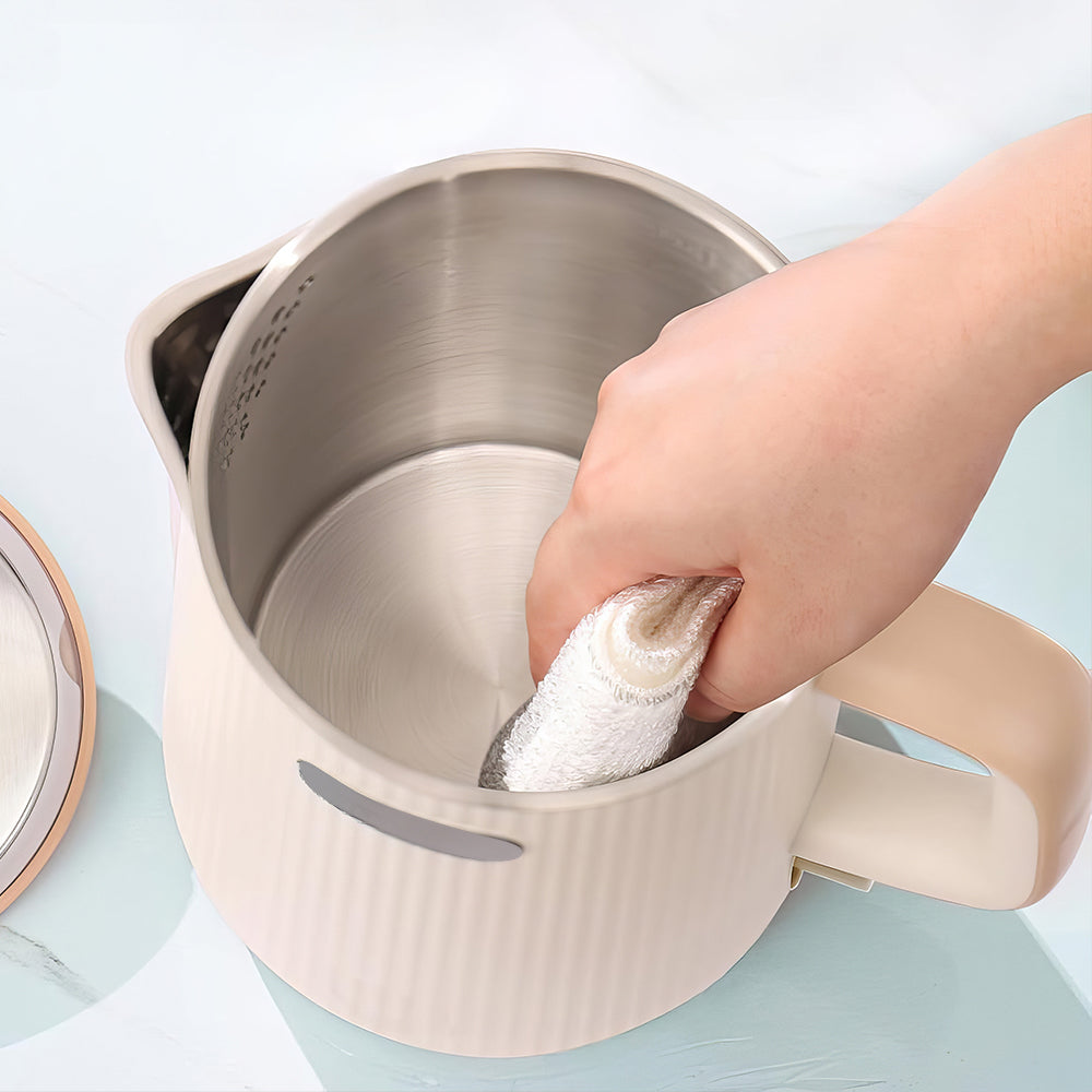 1.7L Double Wall Stainless Steel Electric Kettle, 1200W Auto Shut-Off