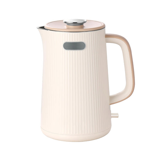 1.7L Double Wall Stainless Steel Electric Kettle, 1200W Auto Shut-Off