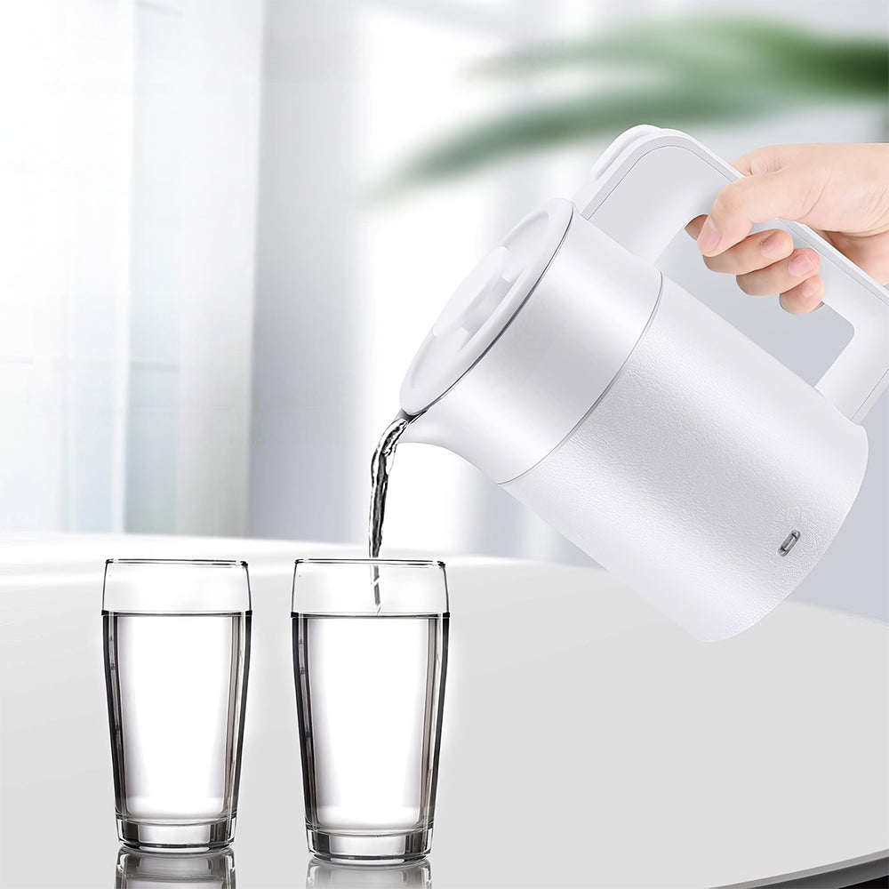 0.6L Mini Stainless Steel Travel Electric Kettle, 800W Auto Shut-Off