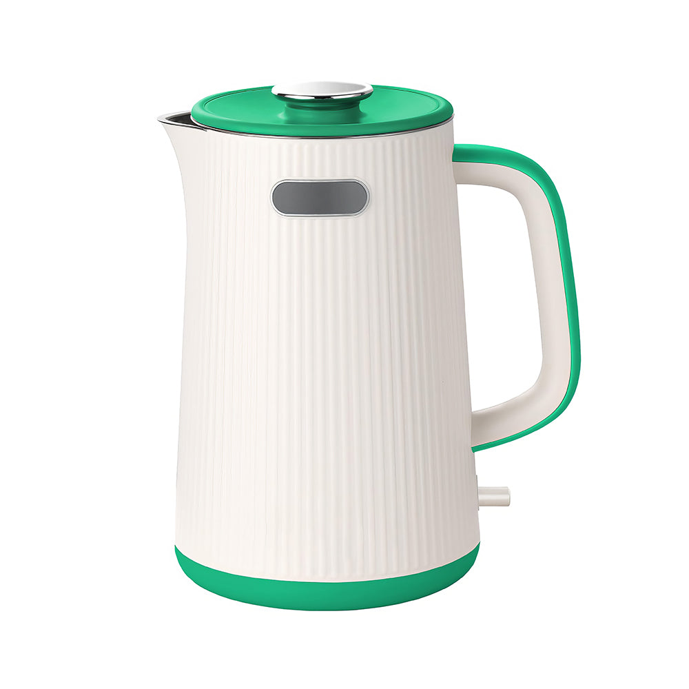 1.7L Double Wall Stainless Steel Electric Kettle, 1200W Auto Shut-Off