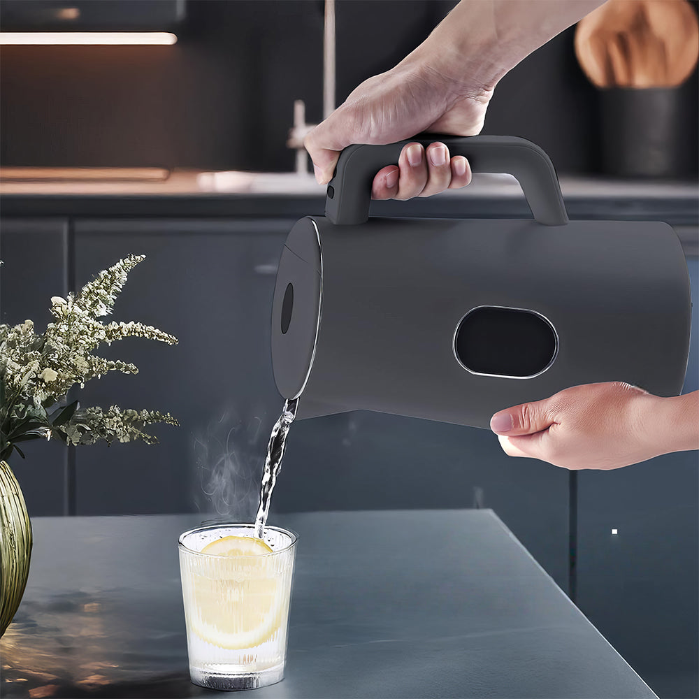 1.5L Electric Kettle Stainless Steel, Double Wall, 5-Temp LED Display