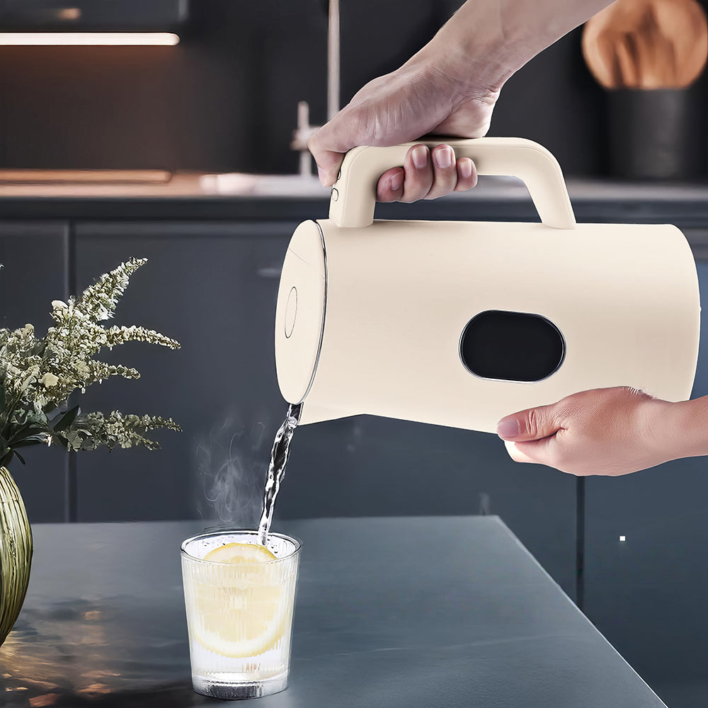 1.5L Electric Kettle Stainless Steel, Double Wall, 5-Temp LED Display