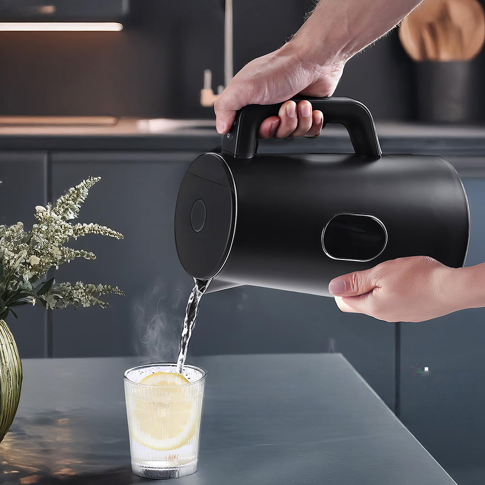 1.5L Electric Kettle Stainless Steel, Double Wall, 5-Temp LED Display