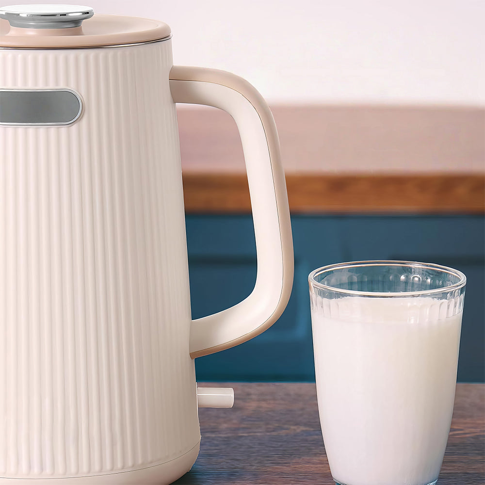 1.7L Double Wall Stainless Steel Electric Kettle, 1200W Auto Shut-Off